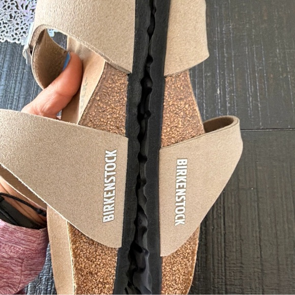 Birkenstock Birkis Sydney Womens Size 36 Vegan Gray Taupe - Picture 13 of 13